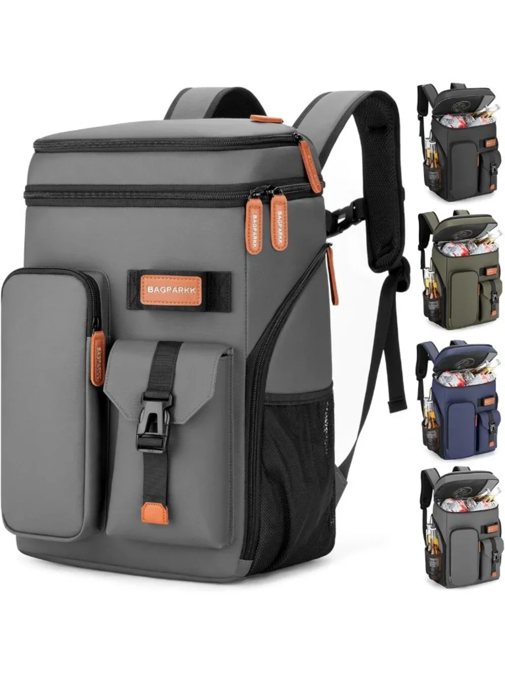 Leakproof Insulated Cooler Backpack | 33/45 Cans, 20-Hour Cooling, Lightweight